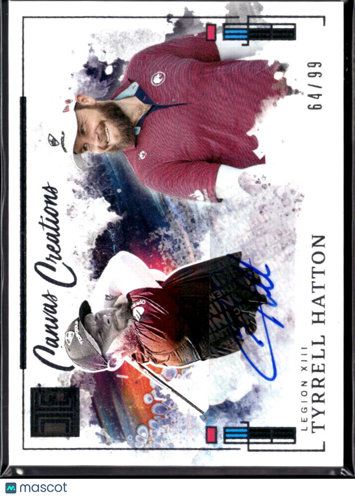 Tyrrell Hatton 2025 Impeccable LIV Golf Canvas Auto Autograph 64/99 Legion XIII