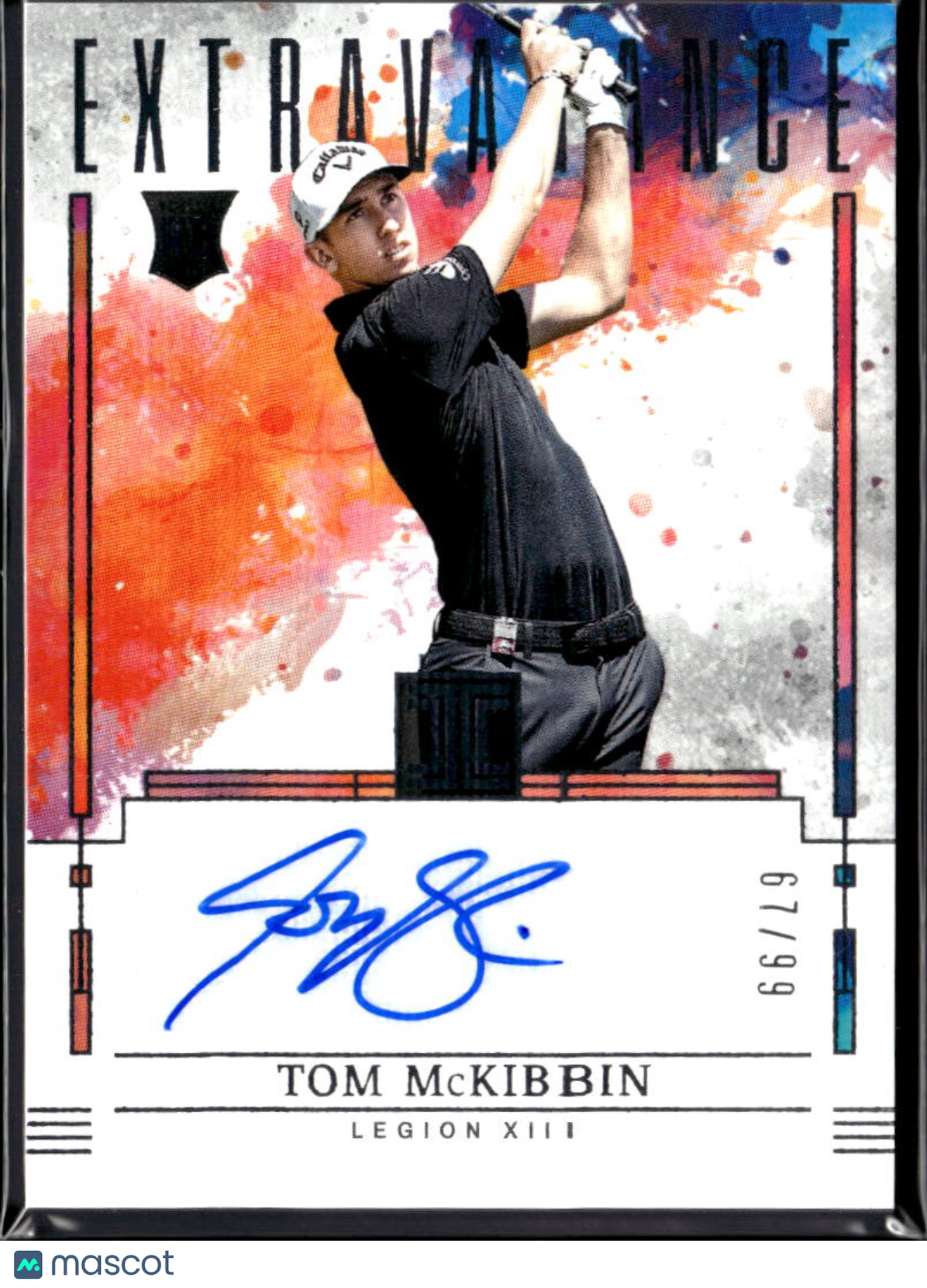 Tom McKibbin 2025 Impeccable LIV Golf Extravagance Auto Autograph /99 Legion