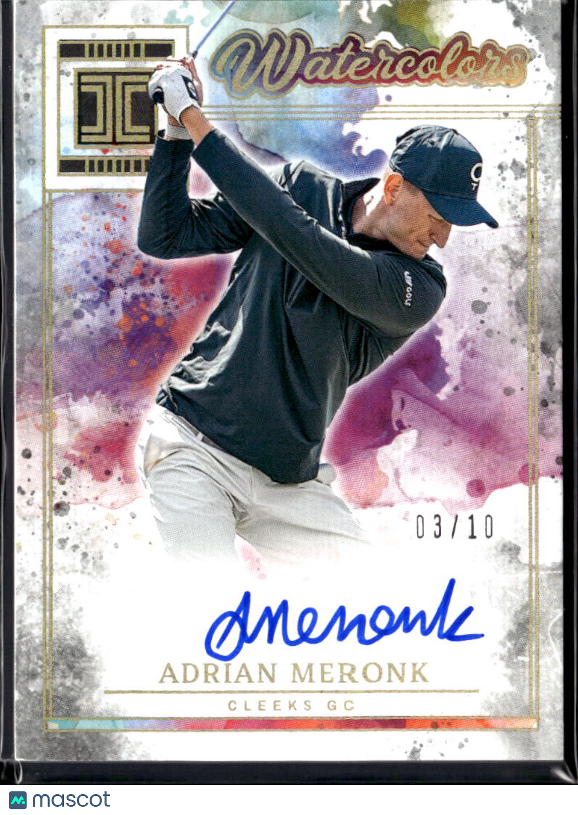 Adrian Meronk 2025 Impeccable Watercolors Auto Autograph 3/10 Cleeks GC