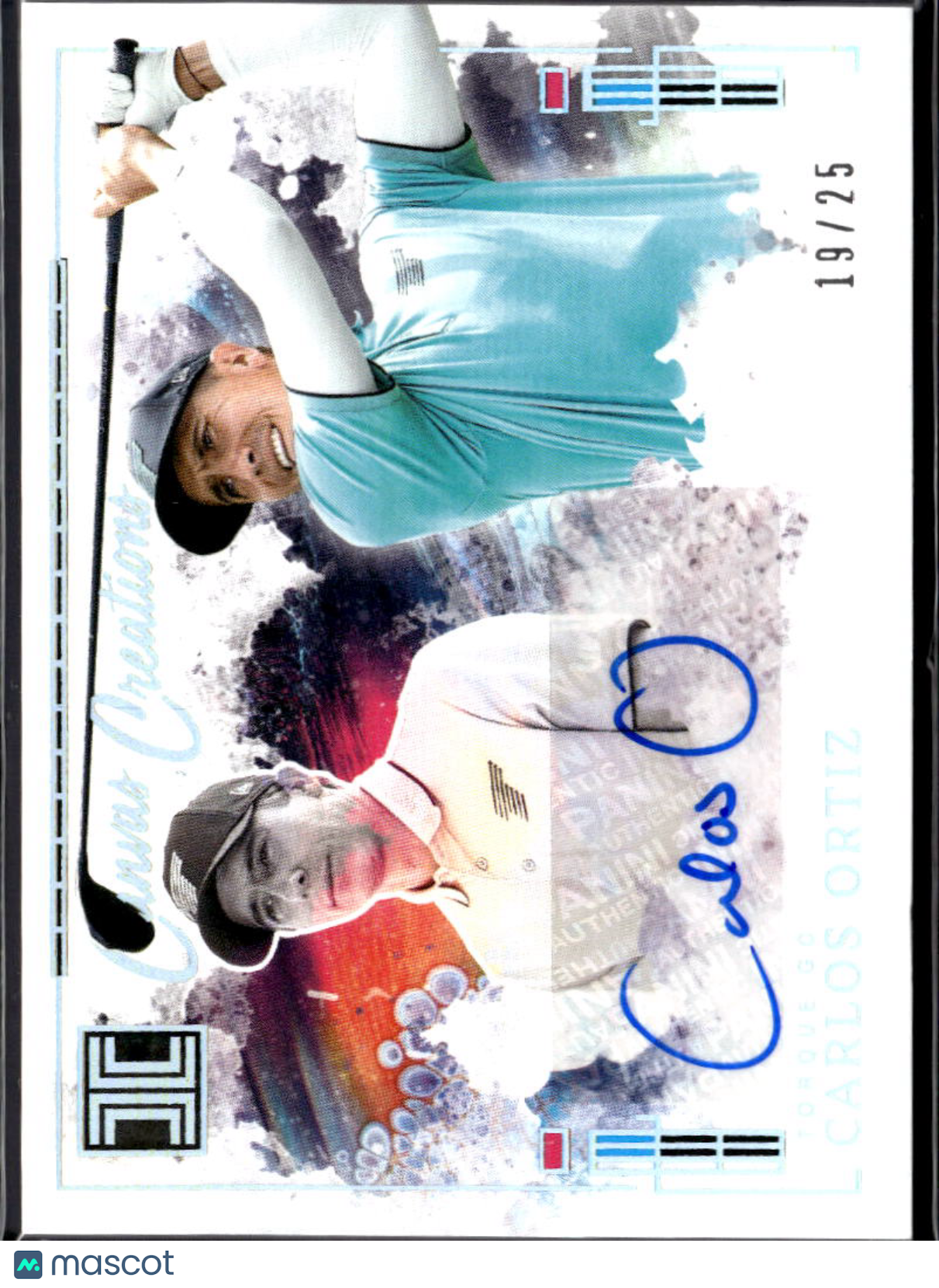 Carlos Ortiz 2025 Impeccable LIV Golf Canvas Auto Autograph /25 Torque GC