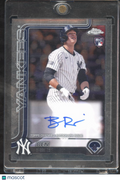 Ben Rice 2025 Topps Chrome Auto Autograph Rookie RC New York Yankees