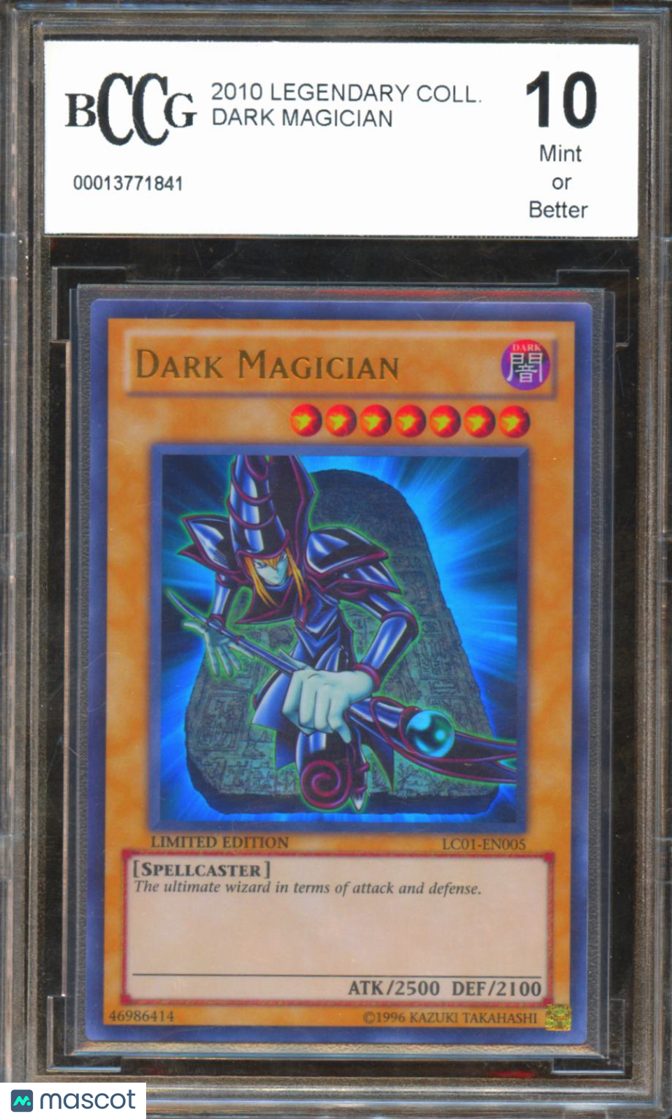 Dark Magician 2010 Yu-Gi-Oh Legendary Collection BGS 10