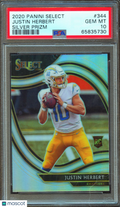 Justin Herbert 2020 Select Field Level Silver Prizm Rookie RC LA Chargers PSA 10
