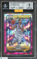 Stephen Curry 2024 Topps Chrome Sapphire Padparadscha 1/1 BGS 9 MBA GOLD