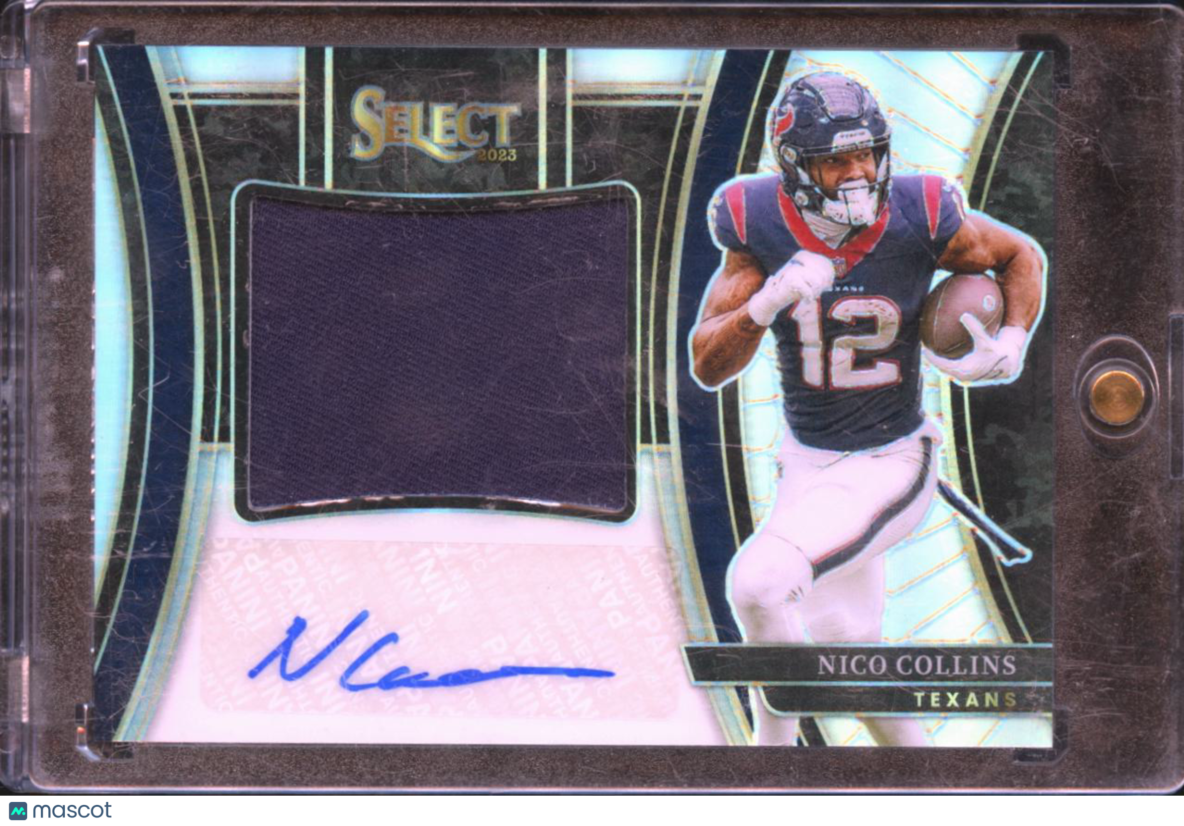 Nico Collins 2023 Select Auto Autograph Jersey Patch 90/99 Houston Texans