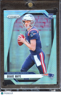 Drake Maye 2024 Panini Prizm RC Silver Prizm Rookie #329 New England Patriots