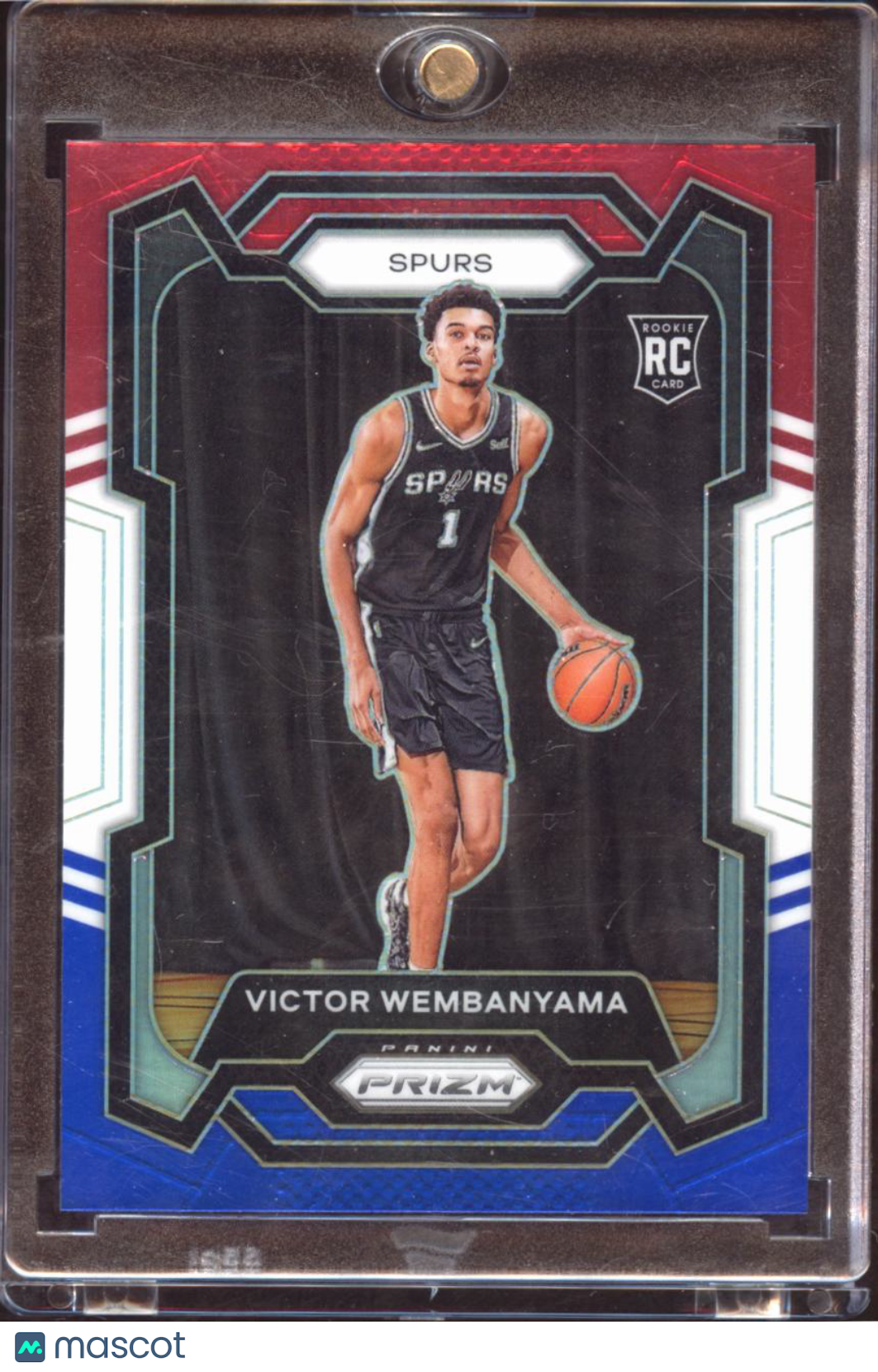 Victor Wembanyama 2023-24 Prizm Red White Blue Prizm RC #136 San Antonio Spurs