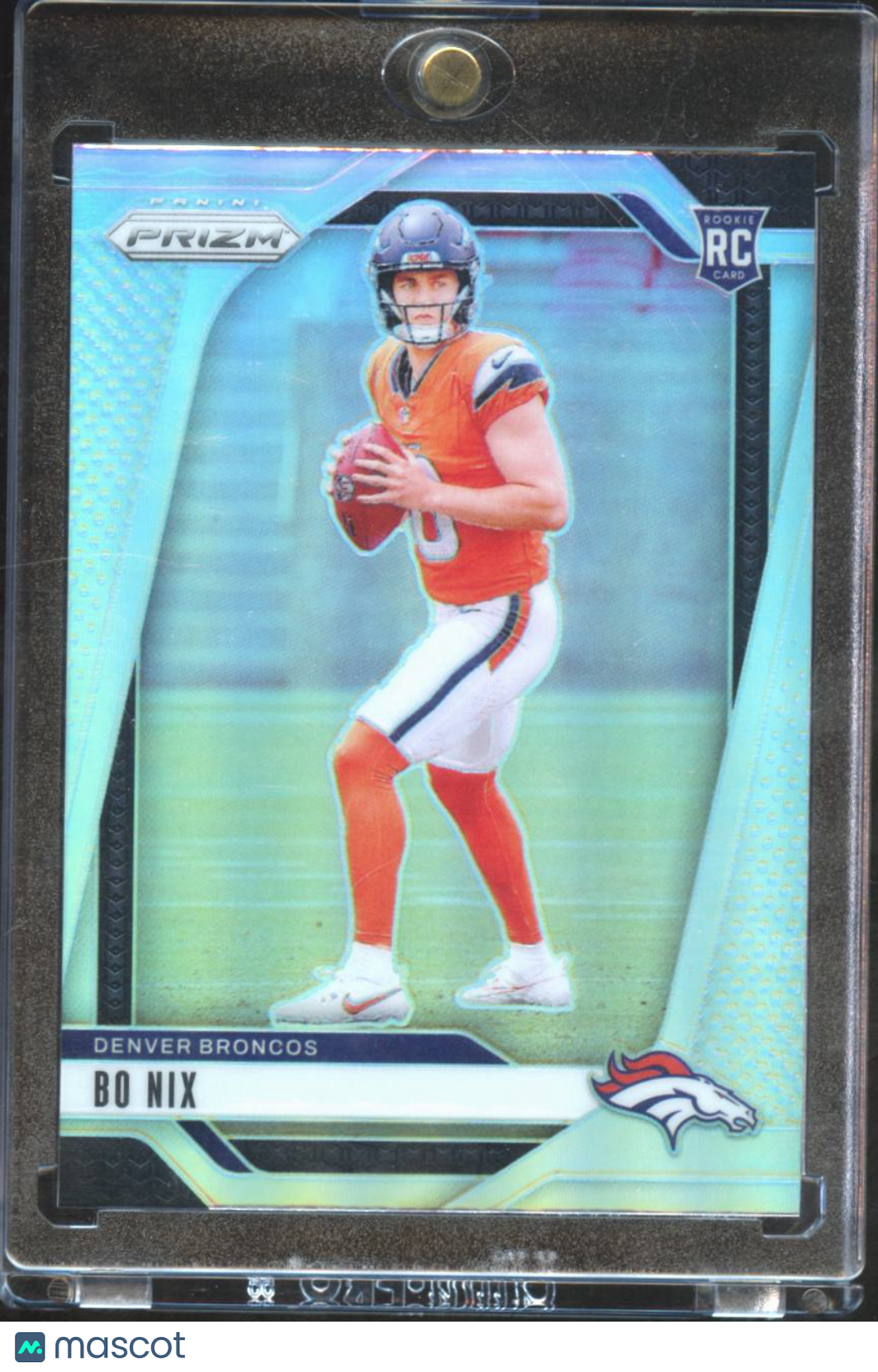Bo Nix 2024 Prizm Silver Prizm Rookie RC #309 Denver Broncos