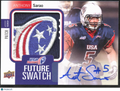 Anthony Sarao 2012 Upper Deck Auto Autograph Game Worn LOGO Patch 2/2 USA
