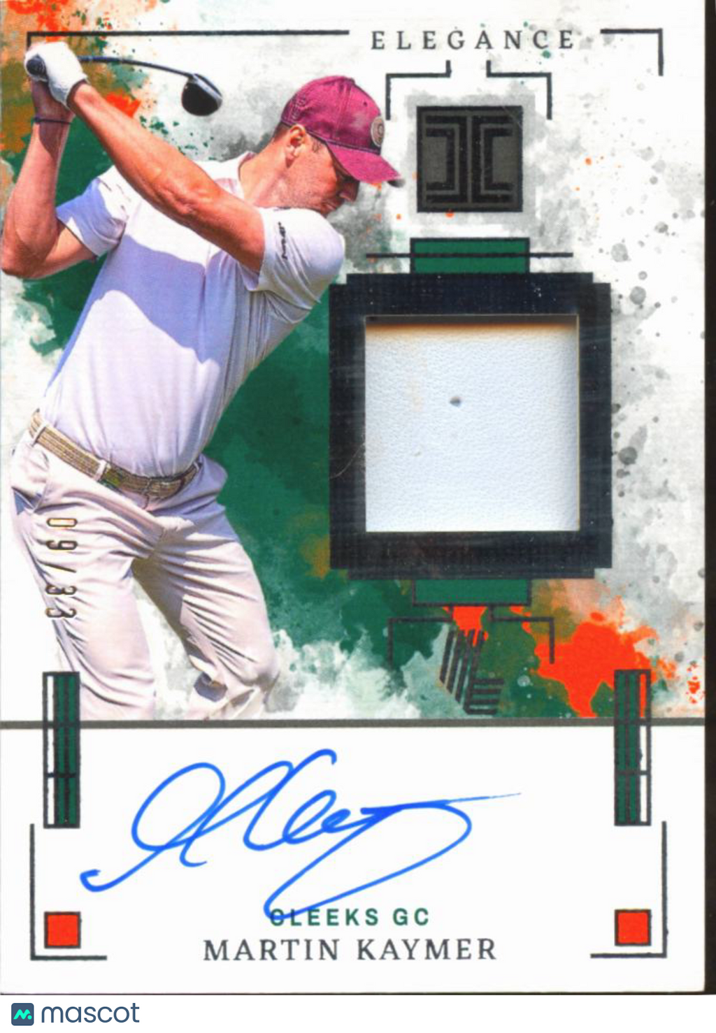 Martin Kaymer 2025 Impeccable LIV Golf Elegance Auto Autograph Patch 9/33