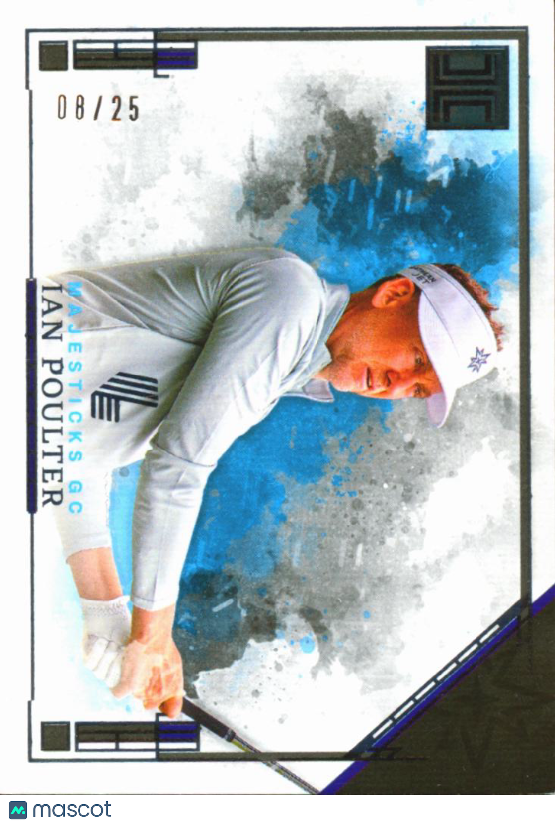 Ian Poulter 2025 Panini Impeccable LIV Golf Silver 8/25 Majesticks GC