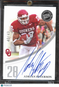 Adrian Peterson 2007 Press Pass Signings Auto /43 Oklahoma Sooners