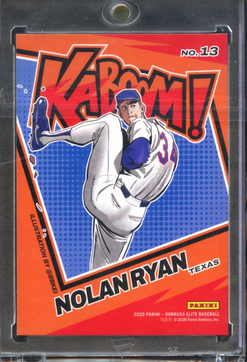 Nolan Ryan 2026 Elite KABOOM! SSP CASE HIT Texas Rangers