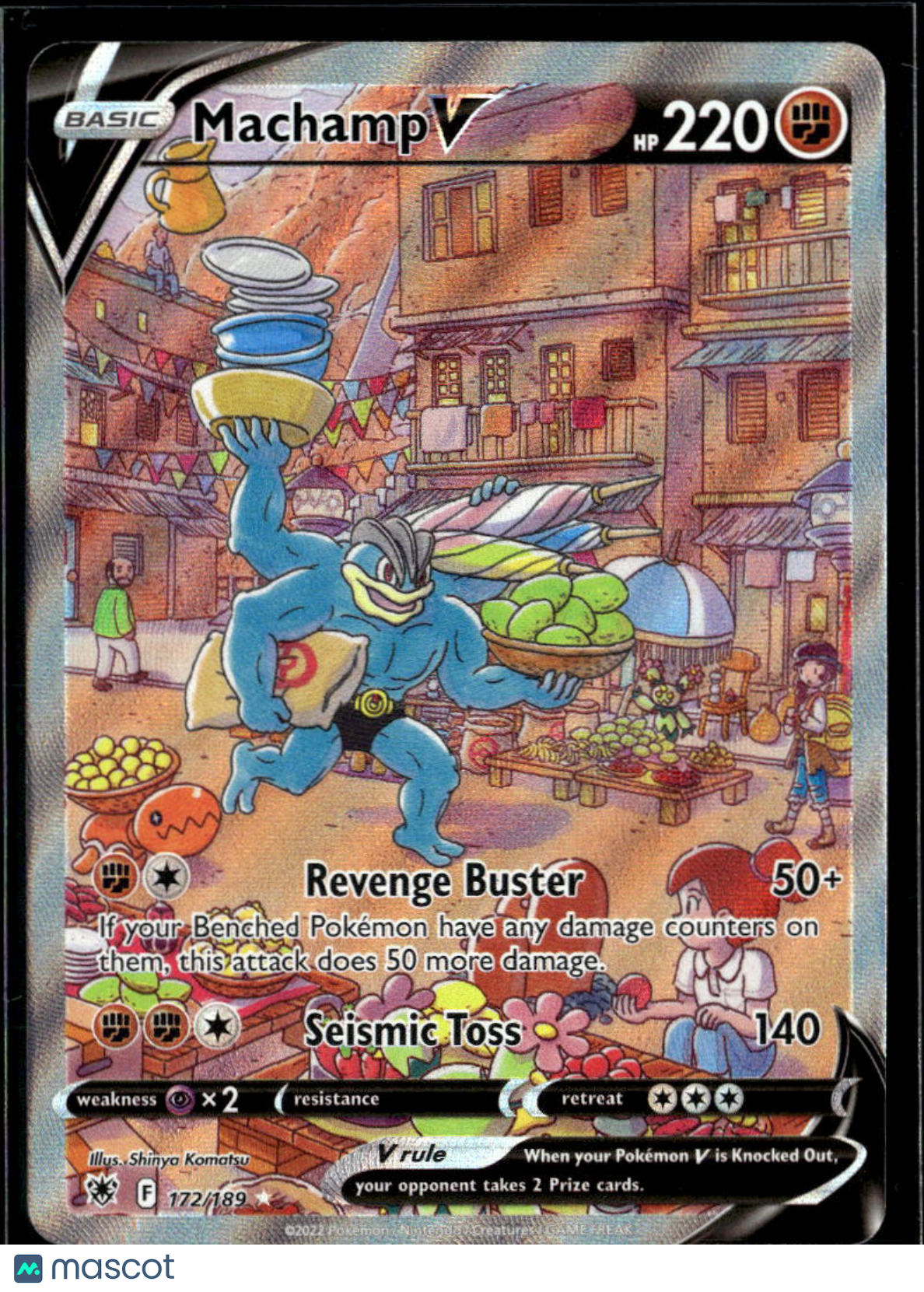 Machamp V 2022 Astral Radiance Holo Ultra Rare FA #172/189