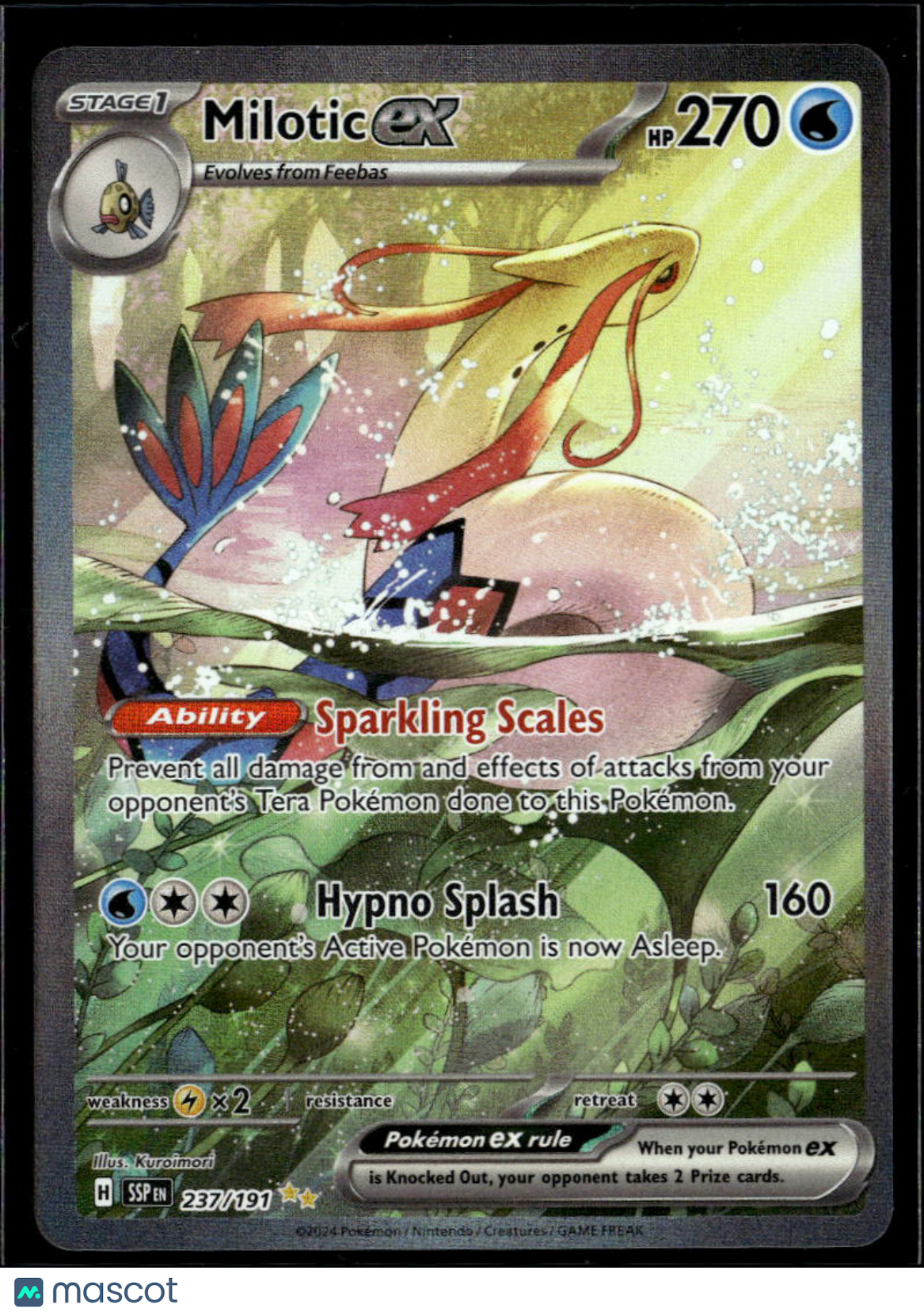 Milotic EX 2024 Surging Sparks Holo Secret Rare SAR #237/191