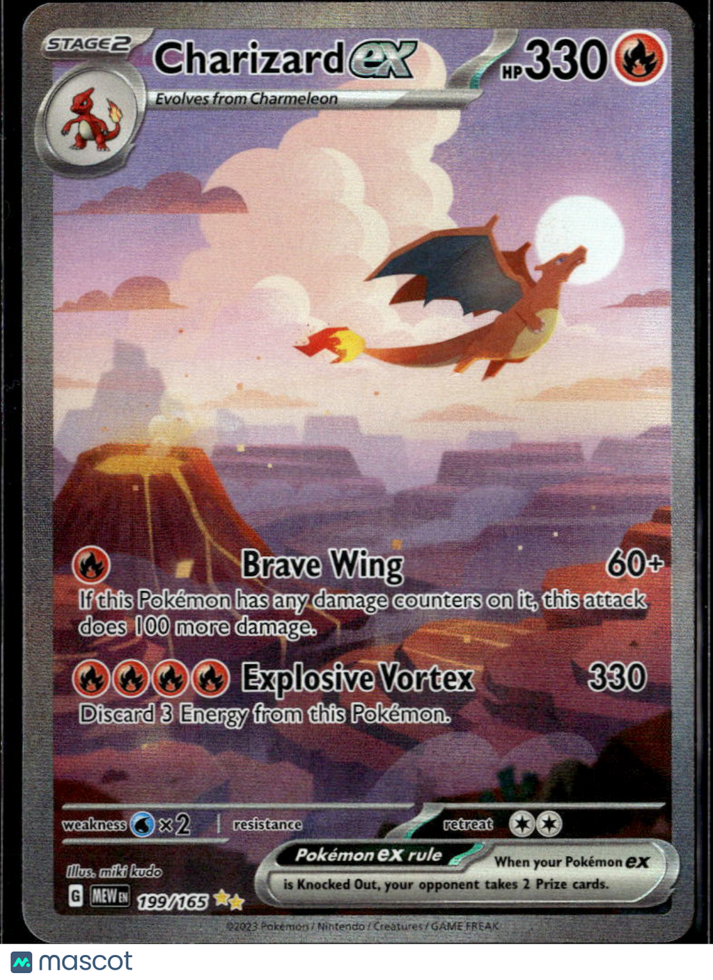 Charizard EX 2023 Scarlet & Violet 151 Holo Secret Rare SAR #199/165
