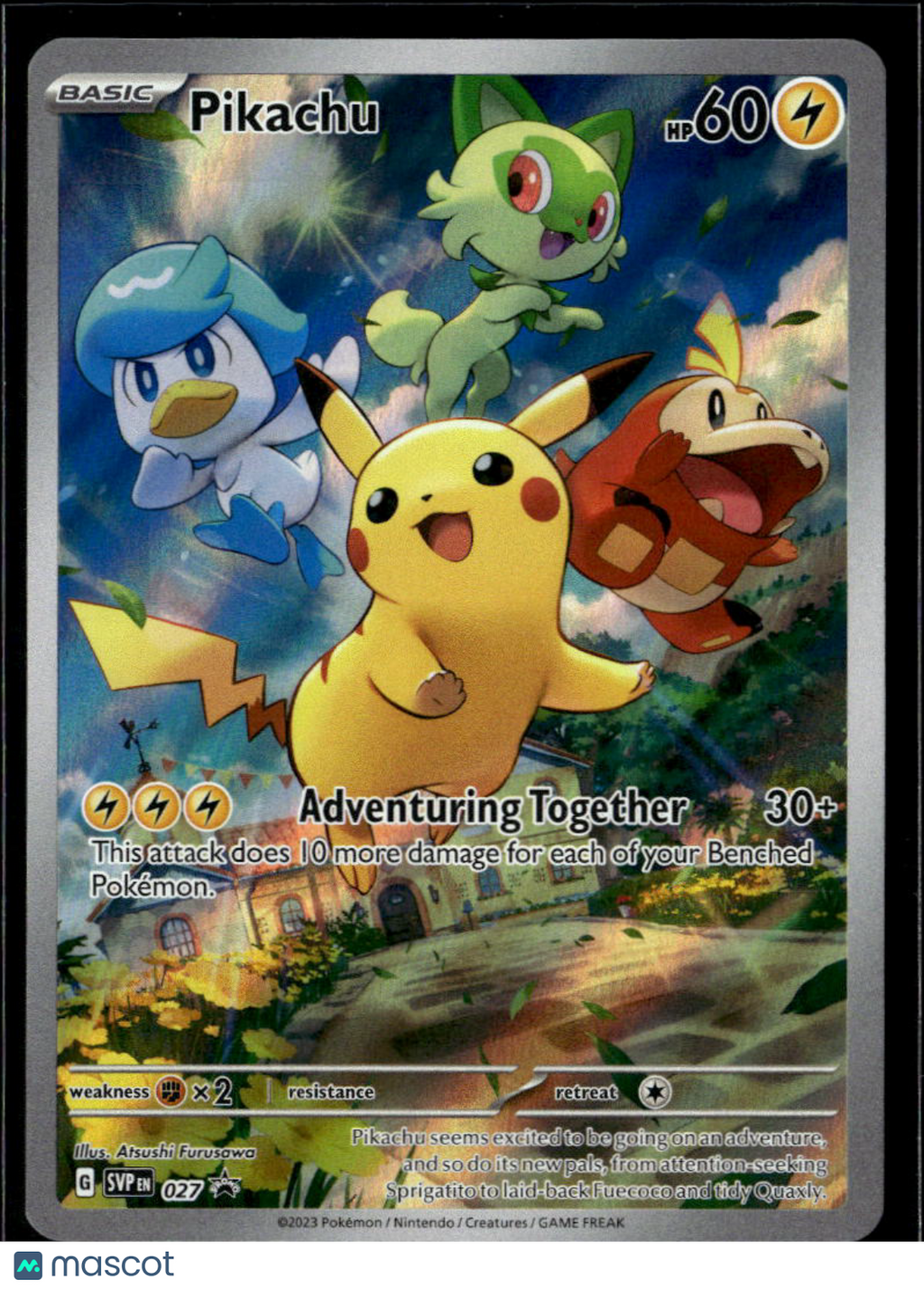 Pikachu 2023 Scarlet & Violet Holo Black Star Promo #SVP EN 027