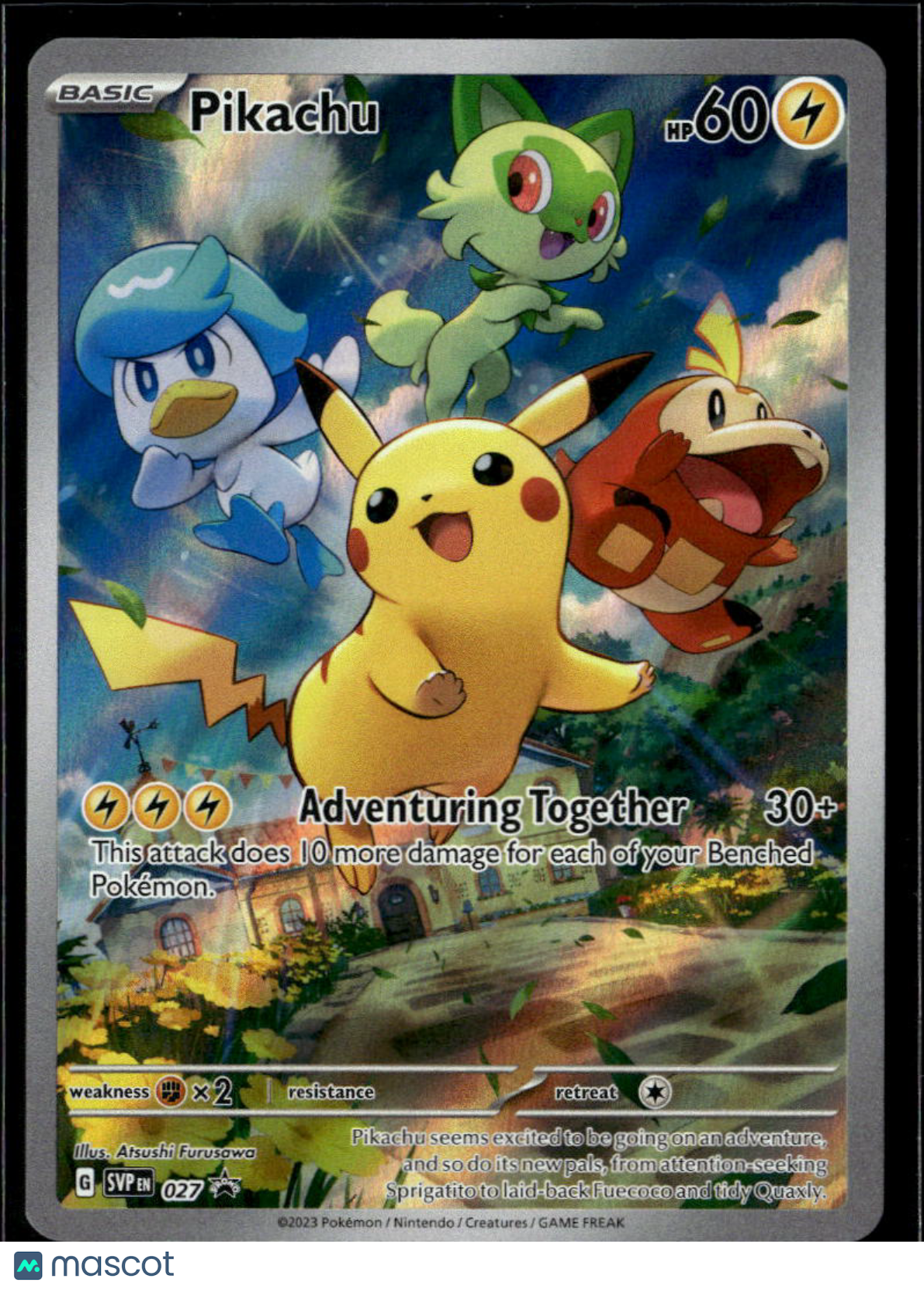 Pikachu 2023 Scarlet & Violet Holo Black Star Promo #SVP EN 027
