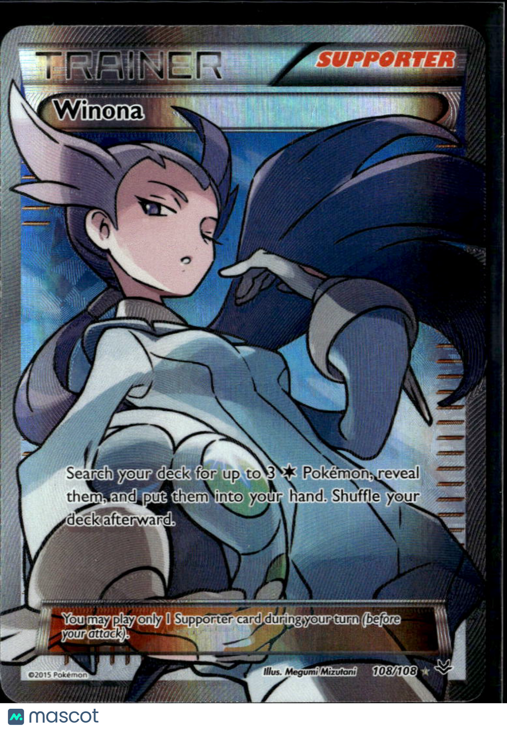 Winona 2015 Roaring Skies Holo Rare FA #108/108
