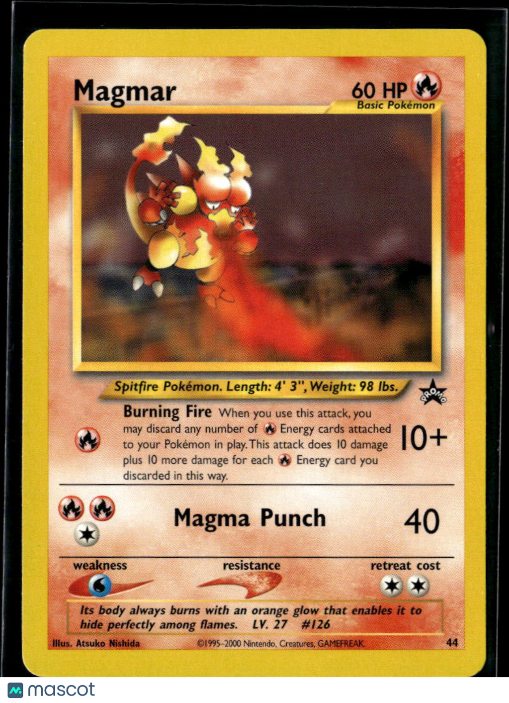 Magmar 2000 Wizards Black Star Promo #44