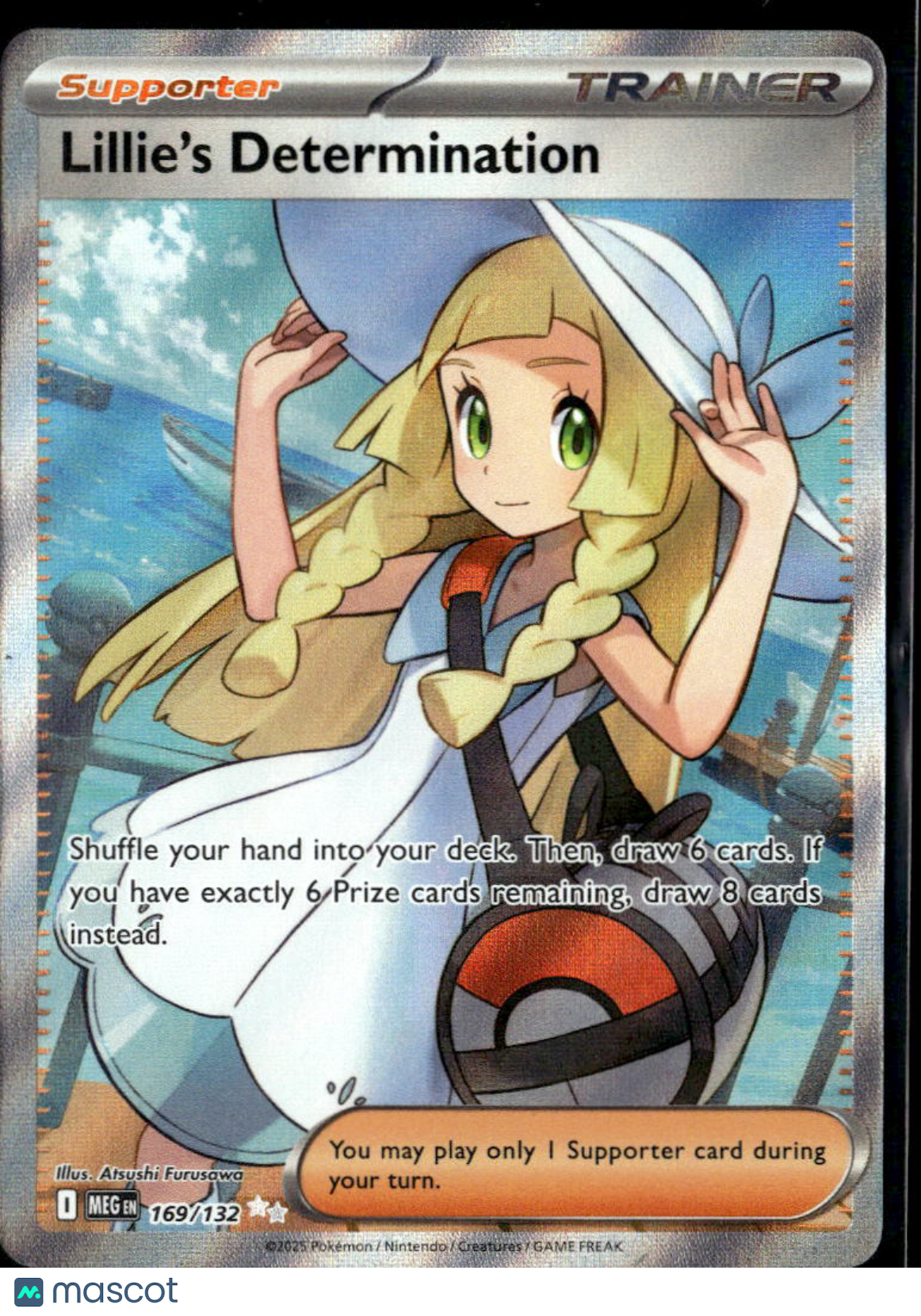 Lillie's Determination 2025 Mega Evolution Holo Secret Rare FA #169/132