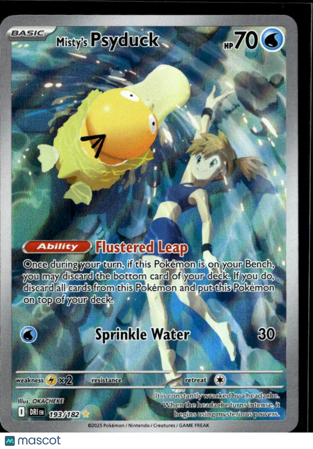 Misty's Psyduck 2025 Journey Together Holo Secret Rare #193/182