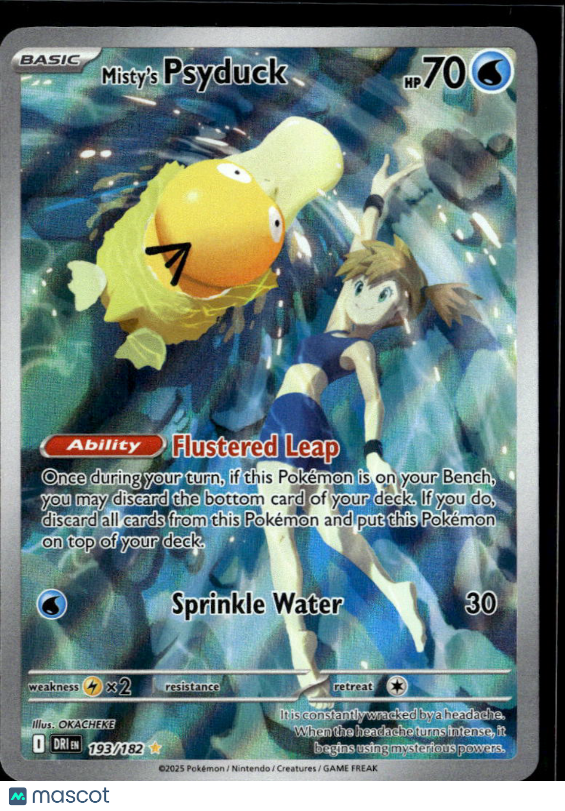 Misty's Psyduck 2025 Journey Together Holo Secret Rare #193/182