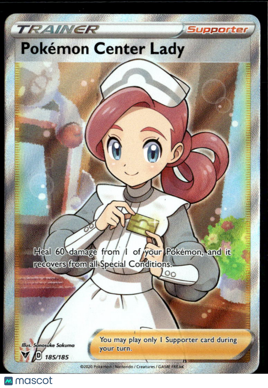Pokemon Center Lady 2020 Vivid Voltage Holo Ultra Rare FA #185/185