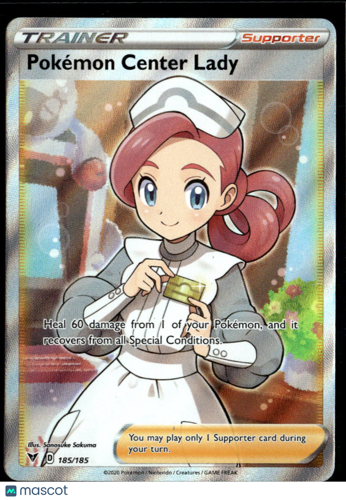 Pokemon Center Lady 2020 Vivid Voltage Holo Ultra Rare FA #185/185