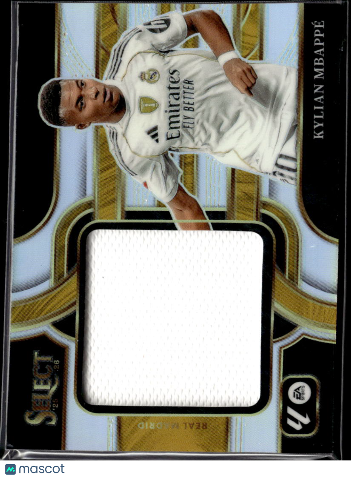 Kylian Mbappe 2025-26 Select La Liga Jumbo Jersey Patch Real Madrid