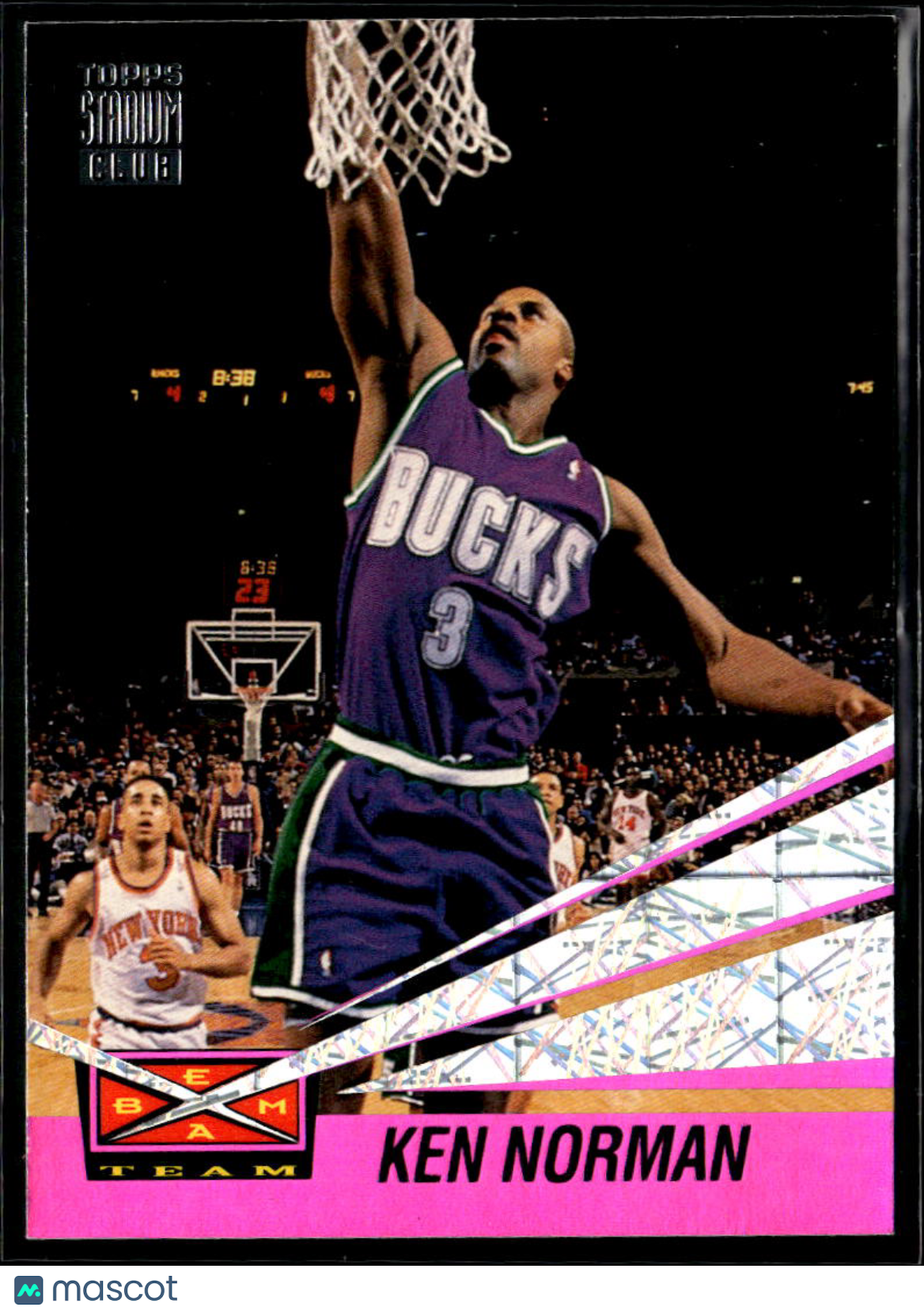 Ken Norman 1994 Topps Stadium Club Beam Team #25 Milwaukee Bucks