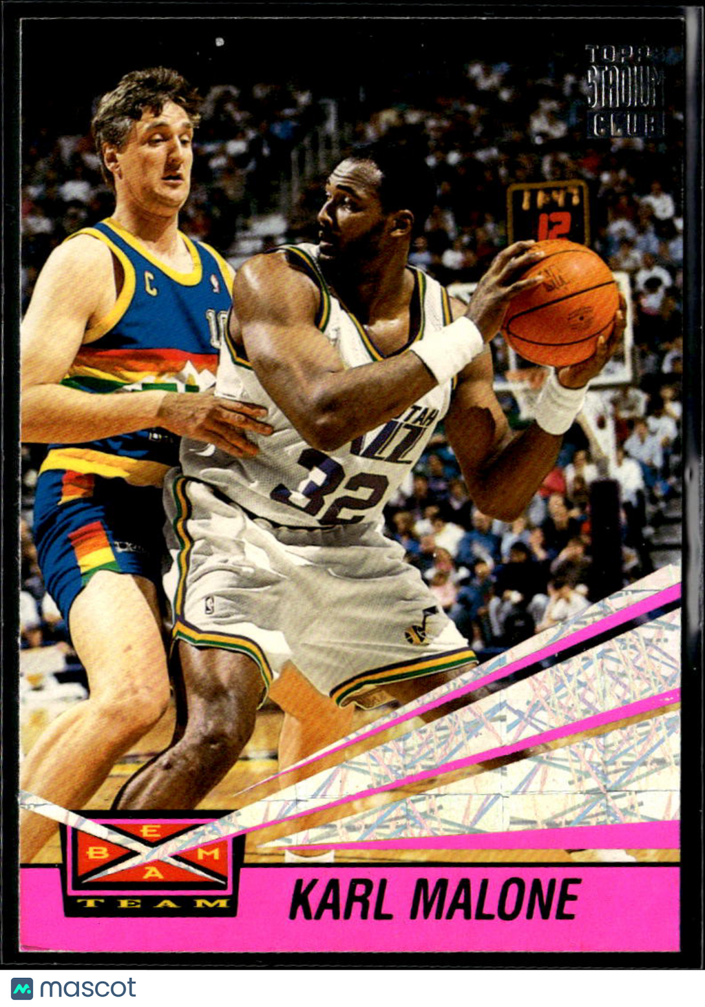 Karl Malone 1993 Topps Stadium Club Beam Team #9 Utah Jazz