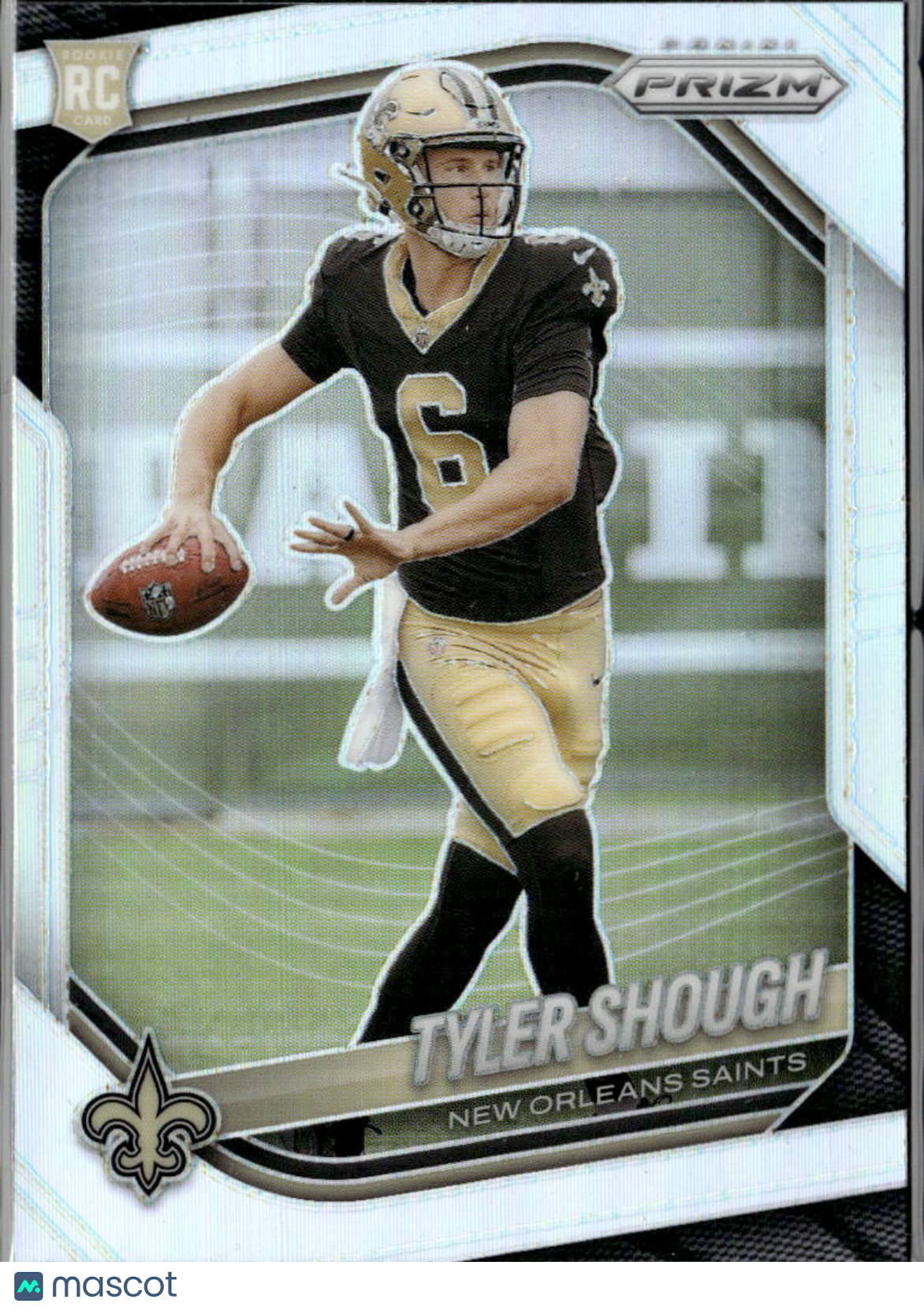Tyler Shough 2025 Prizm Silver Prizm Rookie RC #327 New Orleans Saints