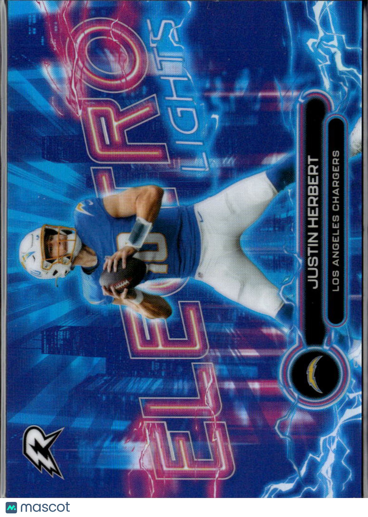 Justin Herbert 2025 Topps Resurgence Electro Lights CASE HIT SSP LA Chargers