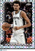 Victor Wembanyama 2025 Topps Chrome X-Fractor San Antonio Spurs