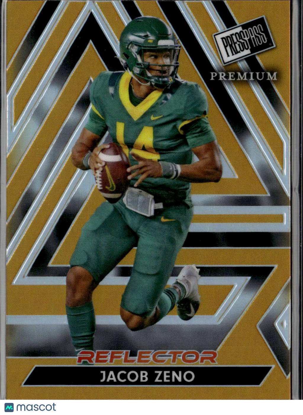 Jacob Zeno 2024 Leaf Press Pass Premium Reflector GOLD 5/10 UAB Blazers