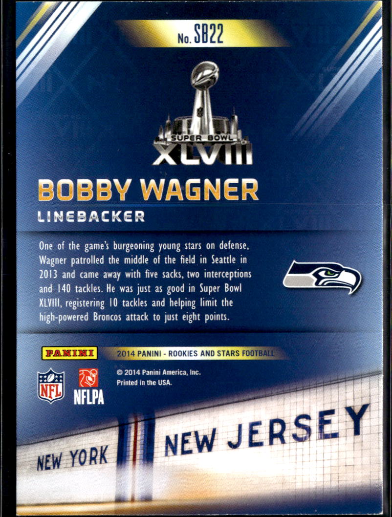 Bobby Wagner 2014 Rookies and Stars Super Bowl XLVIII SSP Seattle Seahawks