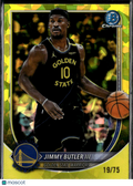 Jimmy Butler III 2025 Bowman Chrome Sapphire Yellow 19/75 Golden State Warriors