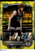 Joe Grahovac 2025 Bowman Chrome 1st Yellow RC 15/75 St. Bonaventure Bonnies