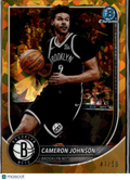 Cameron Johnson  2025 Bowman Chrome Sapphire GOLD Refractor 41/50 Brooklyn Nets