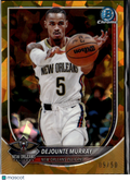 Dejounte Murray 2025 Bowman Chrome Sapphire GOLD Refractor 9/50 Pelicans