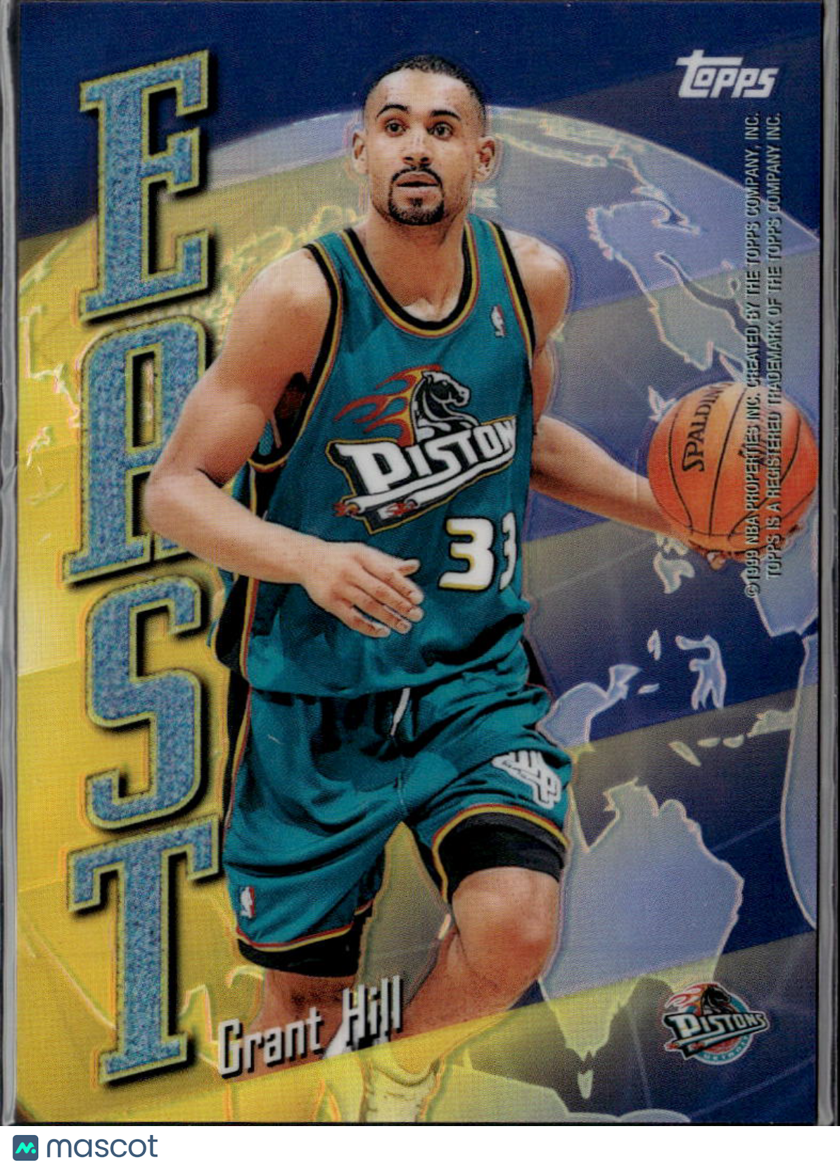 Grant Hill / Michael Finley 1998 Topps Chrome East/West Refractor Pistons