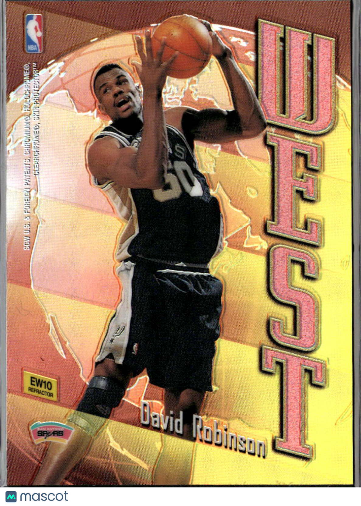 Patrick Ewing / David Robinson 1999 Topps Chrome East/West Refractor Spurs