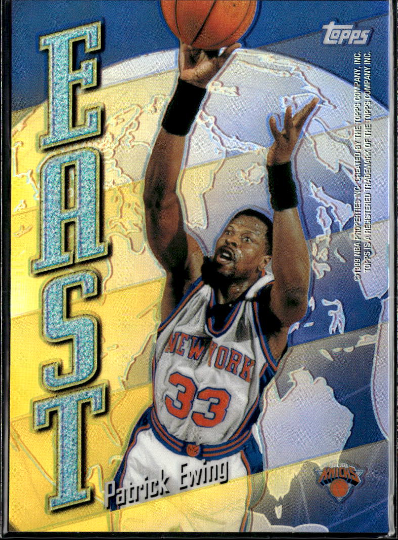 Patrick Ewing / David Robinson 1999 Topps Chrome East/West Refractor Spurs