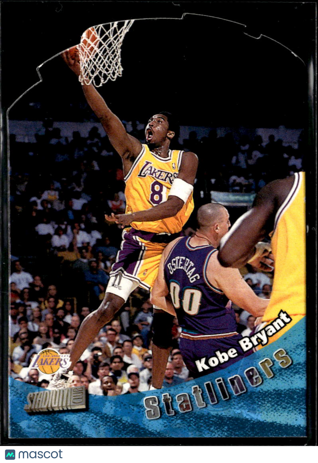 Kobe Bryant 1998 Topps Stadium Club Statliners #S17 Los Angeles Lakers
