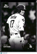 Shohei Ohtani 2025 Topps Black & White #1 Los Angeles Dodgers