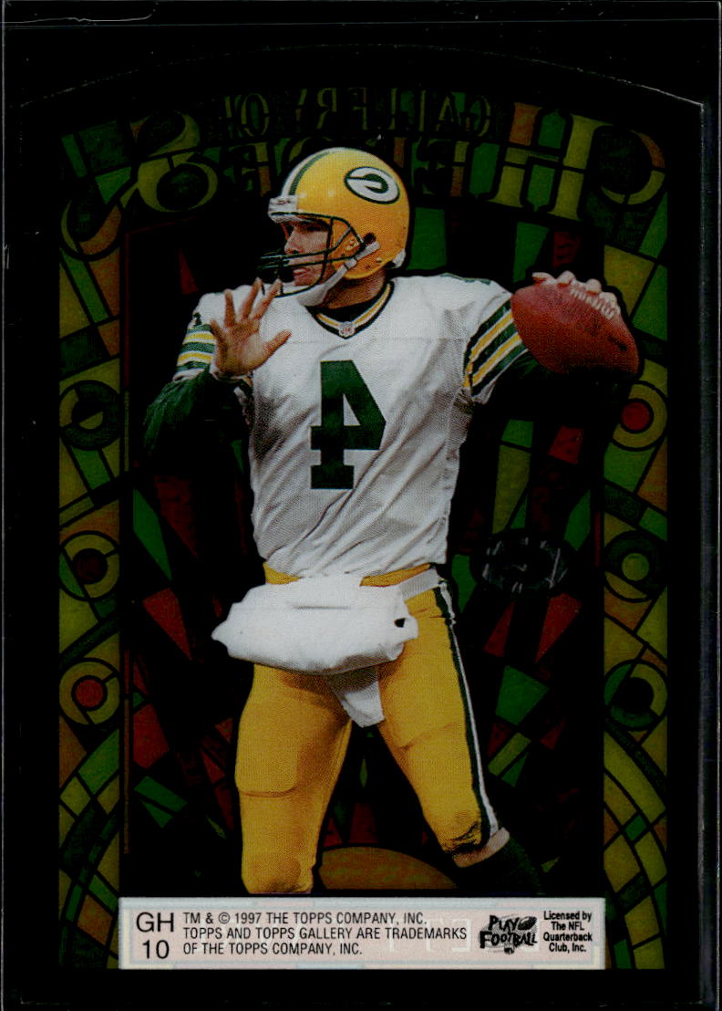 Brett Favre 1997 Topps Gallery Gallery of Heroes #GH10 Green Bay Packers