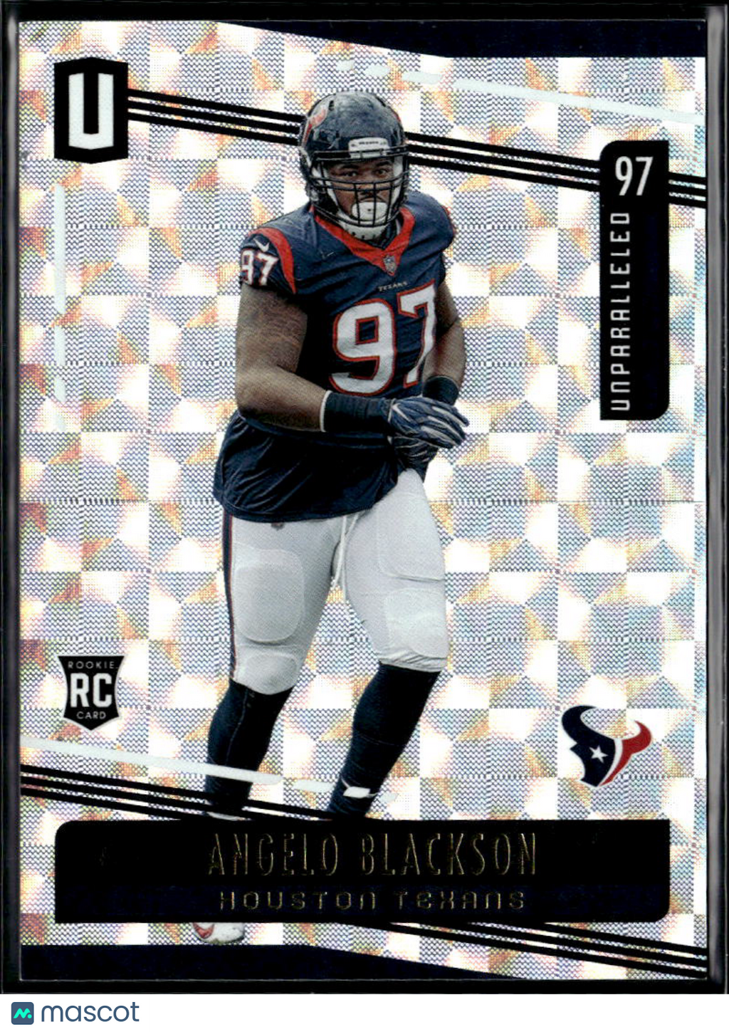 Angelo Blackson 2019 Unparalleled Hyper Rookie RC 8/25 Houston Texans