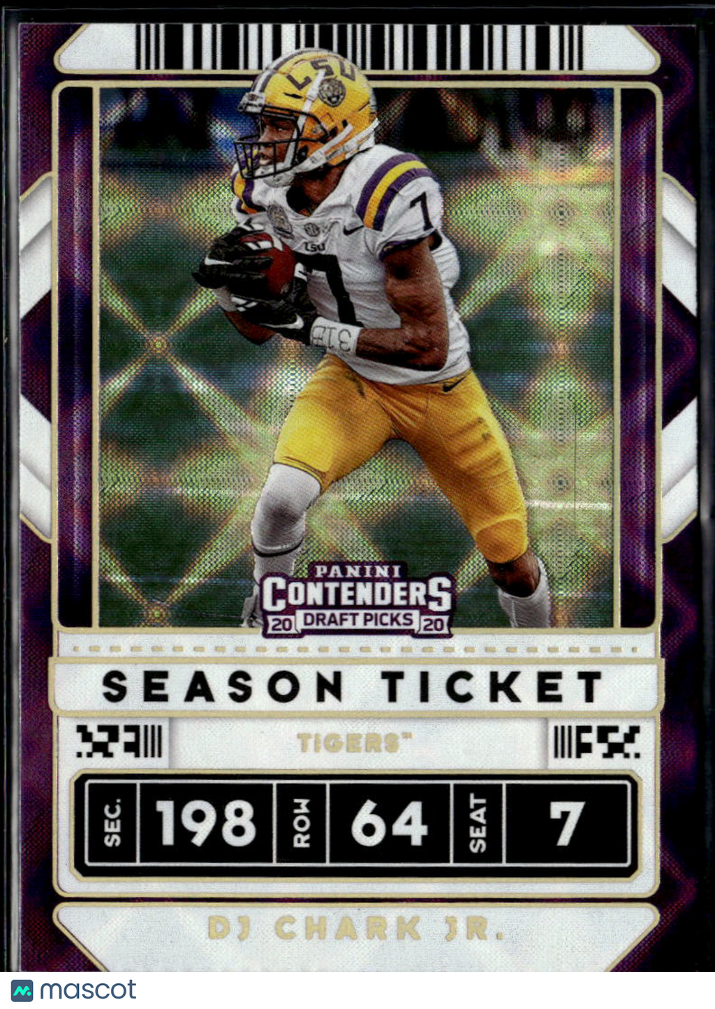DJ Chark Jr. 2020 Contenders Draft Galactic SSP CASE HIT Jaguars LSU Tigers