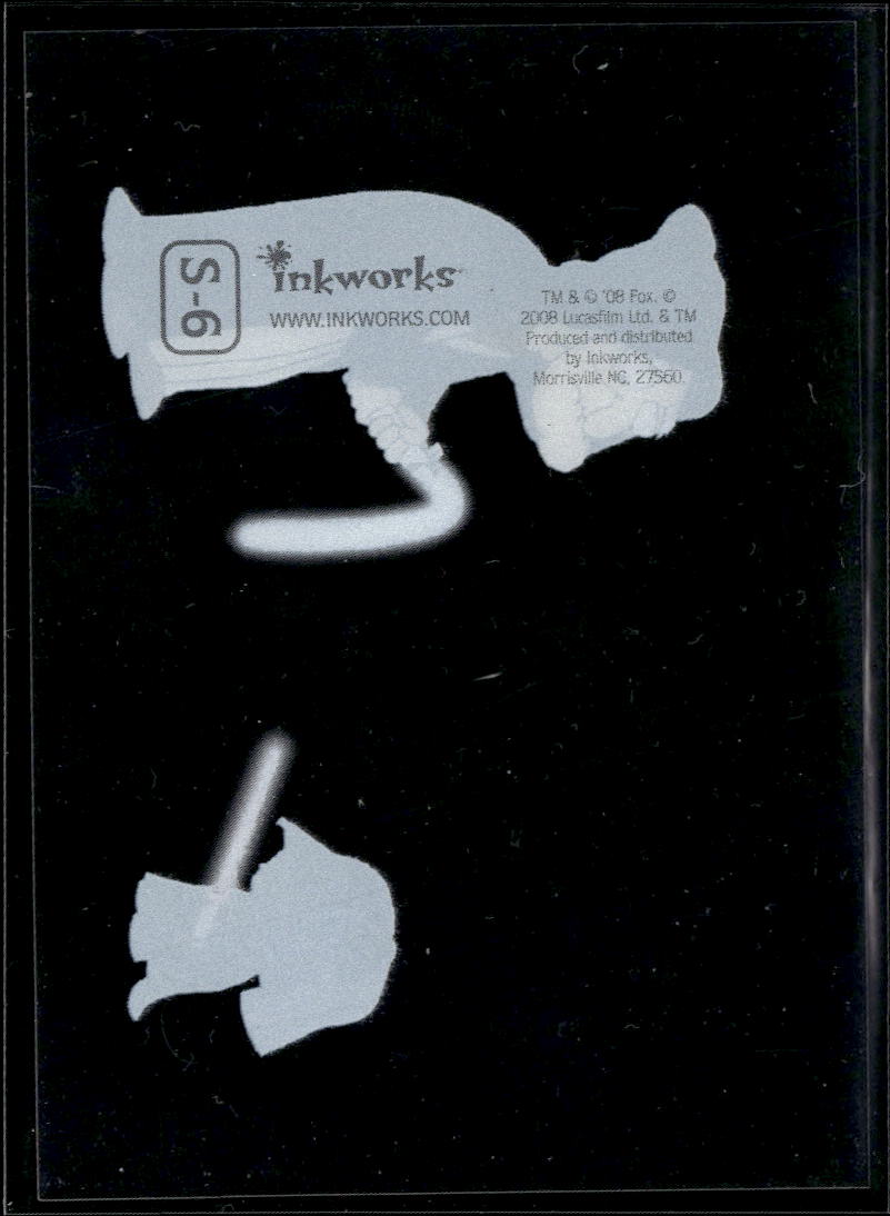Stewie Griffin Darth Vader 2008 Inkworks Family Guy SSP Static Cling #S-6